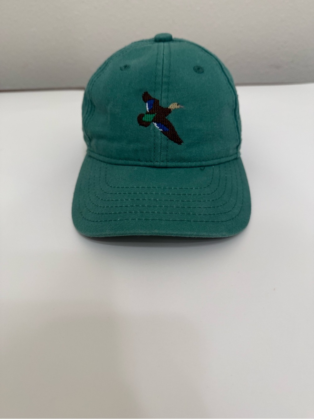 Kids Teal Duck Embroidered Baseball Hat